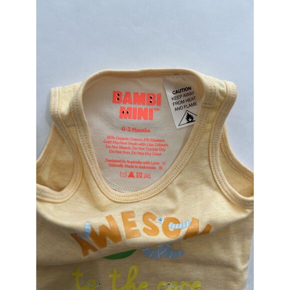 Bambi Mini Co. The Supersinglet in Yellow Awesome To The Core - Picture 3 of 3